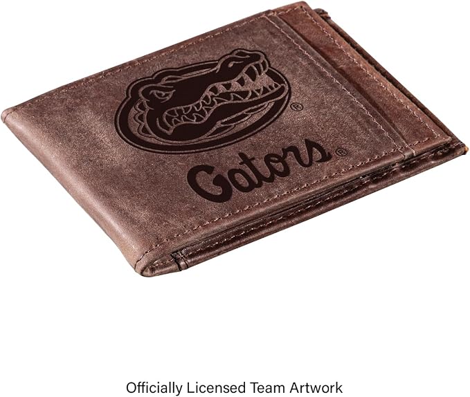 Team Sports America NCAA University of Florida Front Pocket Slim Wallet - Image 2