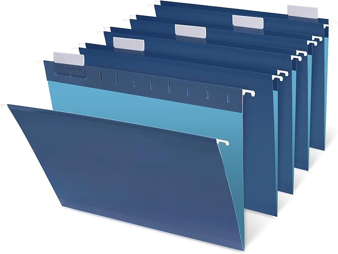 Office Depot 2-Tone Hanging File Folders, 1/5 Cut, 8 1/2in. x 11in., Letter Size - Image 3