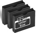 ANSOOK 2 Inch File Jackets & File Pockets, 12 Pack Plastic Manila File Folders by Ansook