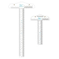 CYFUN DESIGN 12" 6" Acrylic T-Square Ruler Precision Marking T Square Ruler by CYFUNDESIGN