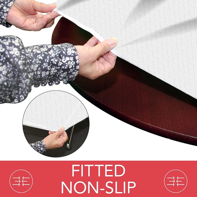 LAMINET - Deluxe Cushioned Heavy-Duty Elastic Edged Quilted Table Pad - Large - Image 3