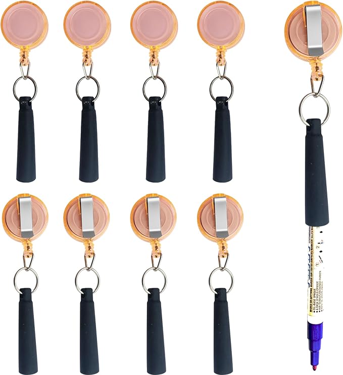 Duty Retractable Pull Pen Holder -Thick Nylon Cable- Ideal - Image 7
