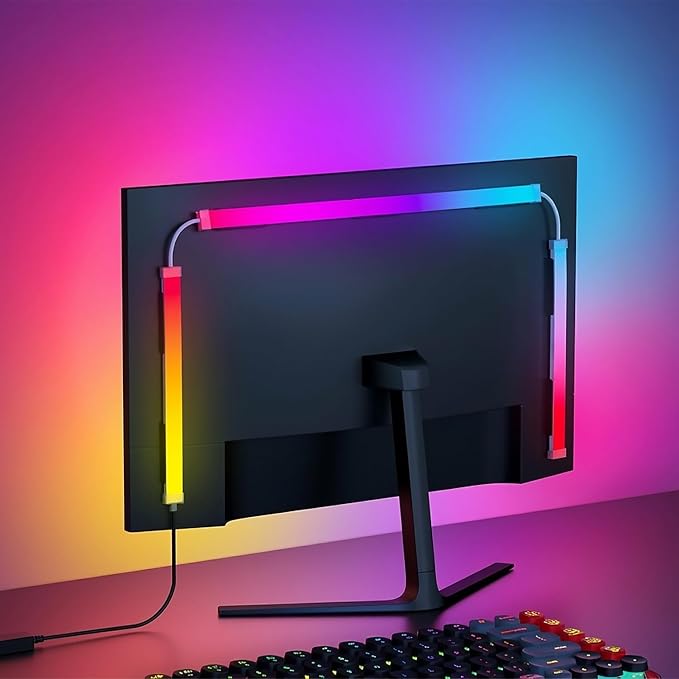 G100 LED Monitor Backlights for PC & Mac, LED Strip Lights that Sync by Fiotura