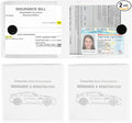 UYYE Car Registration & Insurance Card Holder, Waterproof, 4-Compartment by UYYE
