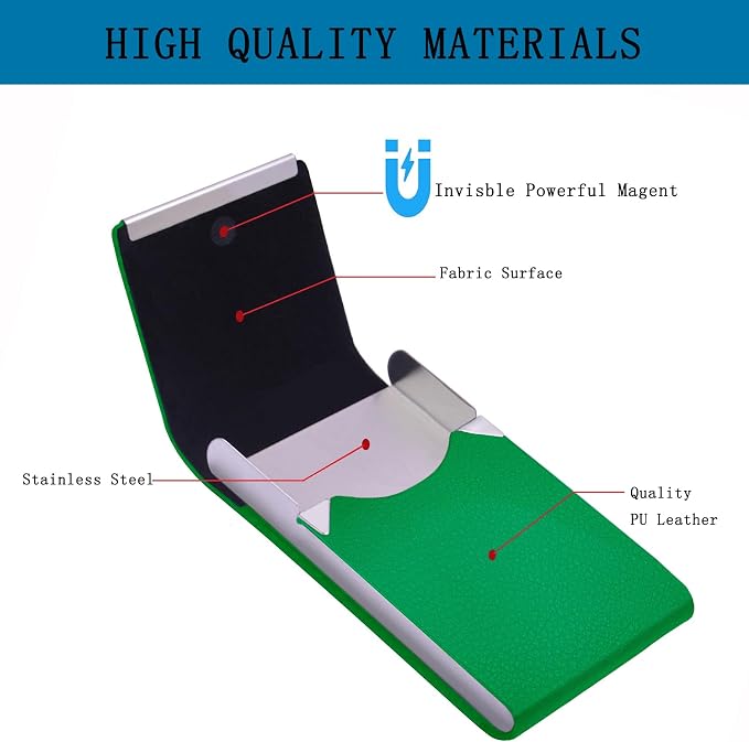 Business Card Holder with Ultra Slim Design, Business Card Case with Premium PU - Image 3