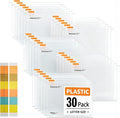 30 Pcs PP Hanging File Folders Letter Size, Transparent Hanging Folders by Hiziwimi