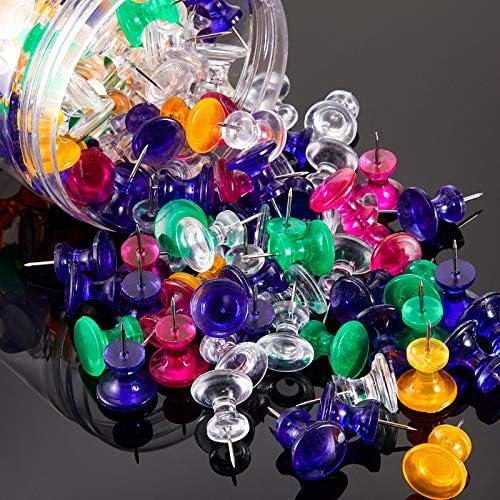 Outus 60 Pcs Giant Push Pins Jumbo Tacks 1/1.8inch Plastic Head - Image 5
