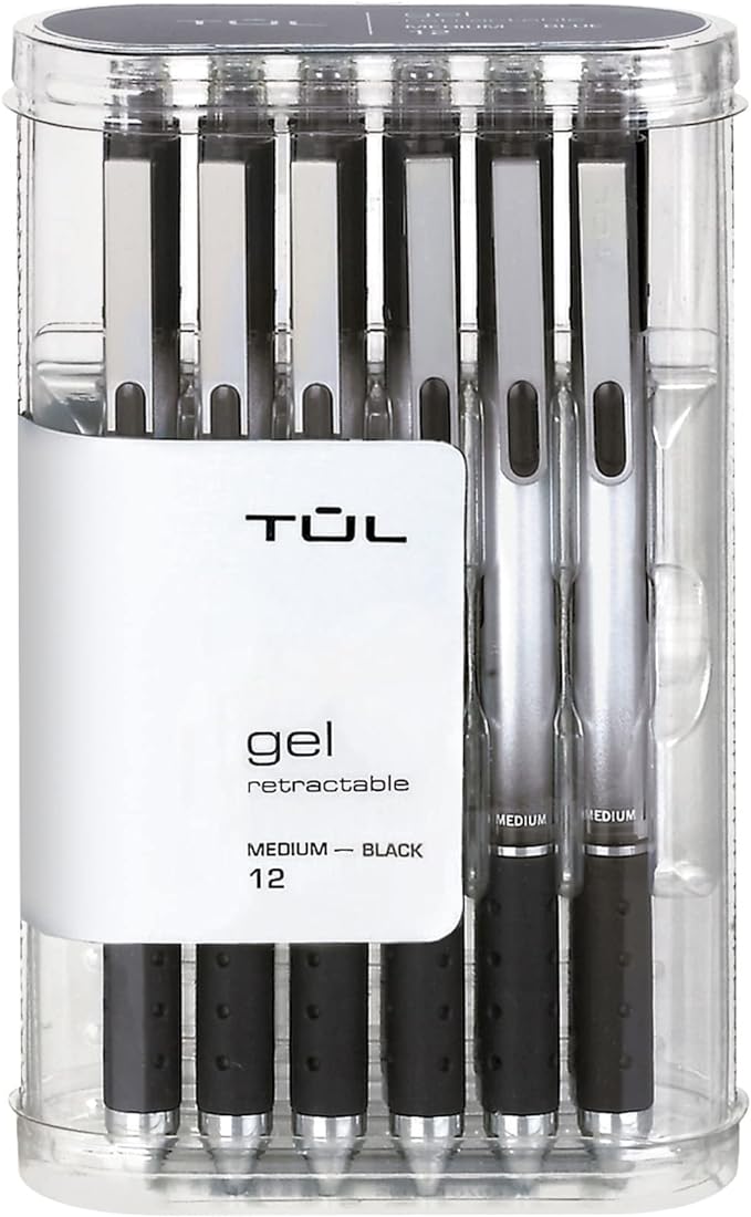 TUL Gel Pens, Retractable, Medium Point, 0.7 mm by TUL