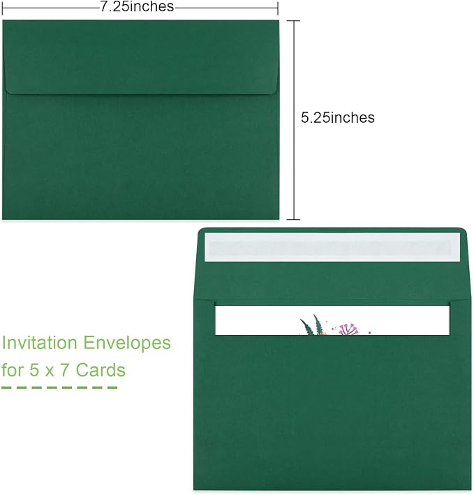 50 Packs 5x7 Envelopes, A7 5x7 Envelopes - Image 2