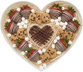 Plastic Fillable Heart Charcuterie Box, 10in Reusable Heart Shaped Tray by ANNJINT