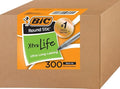 BIC Round Stic Xtra Life Ballpoint Pens, 300 Pack | Bulk Pack of 300 Black Pens by BIC