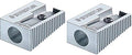 Staedtler Single Hole Quality Aluminium Pencil Sharpener X 2 by Staedtler
