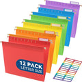 SortRax Plastic Hanging File Folders, Sturdy & Tear-Resistant, Letter Size by SortRax