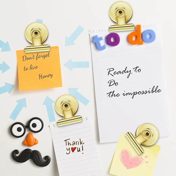 8 Pack Refrigerator Magnets Fridge Magnets Magnetic Clips Heavy Duty Magnetic - Image 2