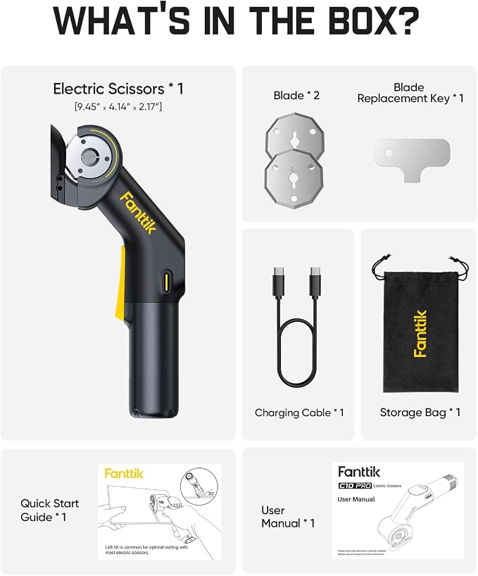 Fanttik C10 Pro BowGuide Electric Cardboard Cutter, Cordless Scissors - Image 9