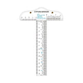 BAOFALI 6 Inches/15cm Acrylic Clear T-Square Ruler, Dual Side Measuring by BAOFALI