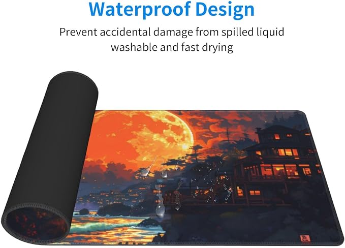 Gaming Mouse Pad Desk Pad, Extended Big Mouse Pad, 31.5x11.8 Inch Long Computer - Image 3