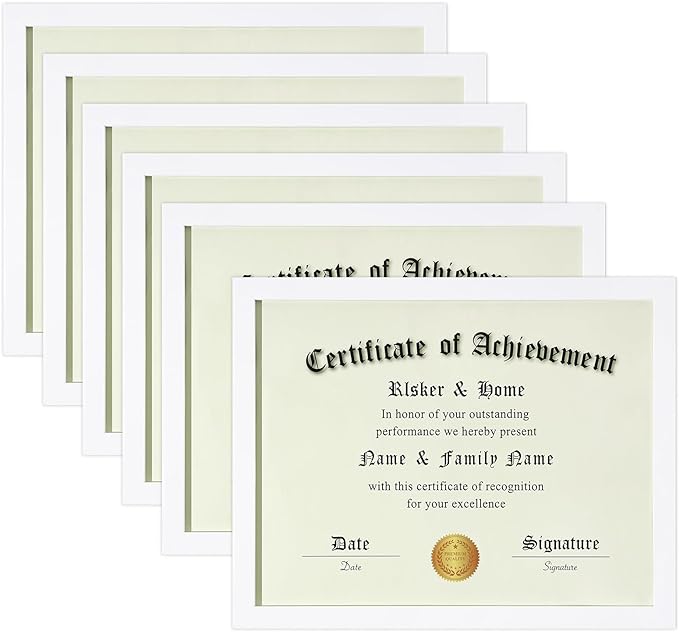 ELSKER&HOME 8.5x11 Picture Frame Certificate Document Frame 6Pack, Display by ELSKERHOME