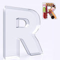 11" Acrylic Letter Charcuterie Box, Reusable Fillable Alphabet Number Shaped by RUFHVTY