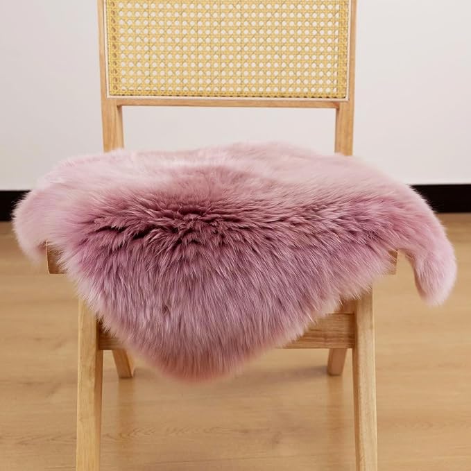 LLB Sheepskin Chair Covers Office Chair Cushion Dining Room Chair Pads Desk - Image 3