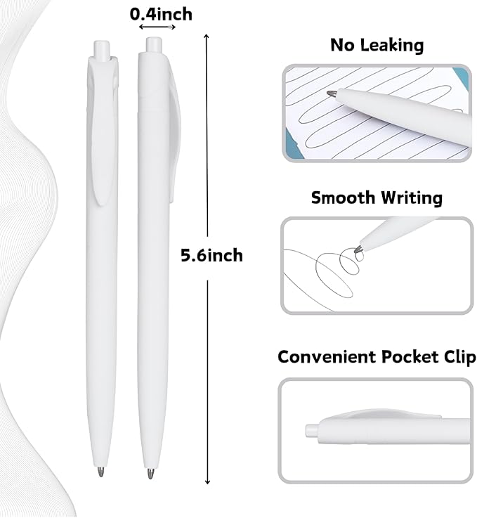 BallPoint Pens, 50 Pack, Bulk Pens, Click Pens - Image 3