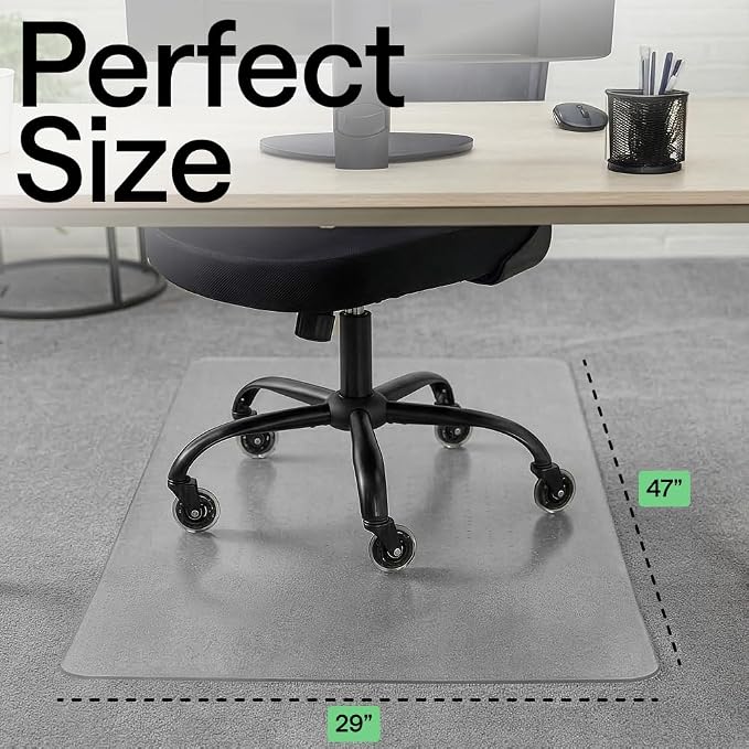 GORILLA GRIP Slip Resistant Clear Office Chair Mat - Image 6