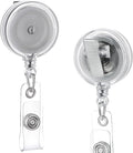 QREEL - 10 Pack - Retractable ID Name Badge Holder Reels by QREEL