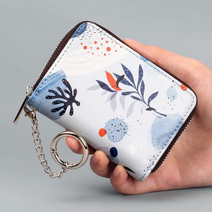 FurArt Zipper Wallet Women, RFID Blocking Credit Card Wallet, Business Card - Image 4