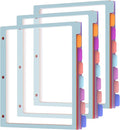 HABGP Binder Dividers with Tabs, 8 Tab Dividers by HABGP