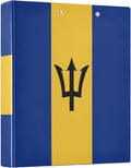 Barbados Flag 3-Ring Binder, 1.5 Inch D-Ring Organizer Folder Clipboard Binder by Unknown