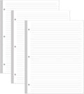 3-Hole Line Paper Refills, Letter Size Loose-Leaf Paper, 300 Sheets/600 Pages by Yaridar