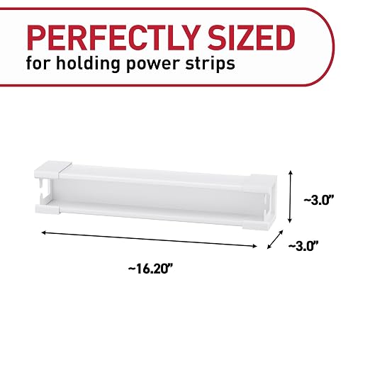 Command Power Strip Holder, 1 Tray and 8 Strips - Image 2