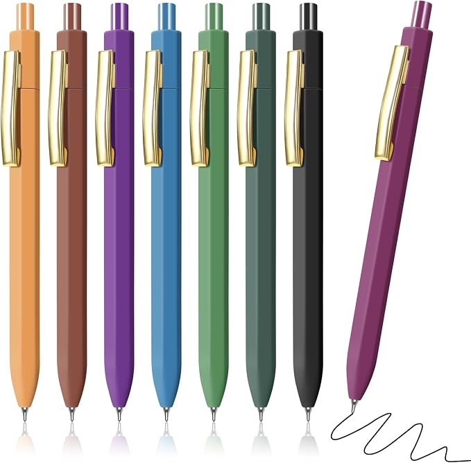 Piochoo Pens Ballpoint, 0.7mm Retractable Pen by Piochoo