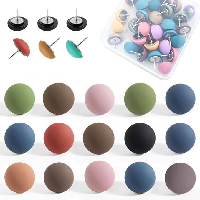 30Pcs Cute Push Pins Decorative Thumb Tacks, Bulletin Board Tacks, Cork Board by Unknown