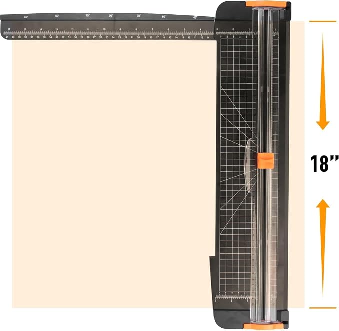 Paper Cutter 18 inch, 18 inch Wrapping Paper Cutter Portable Slicer - Image 3