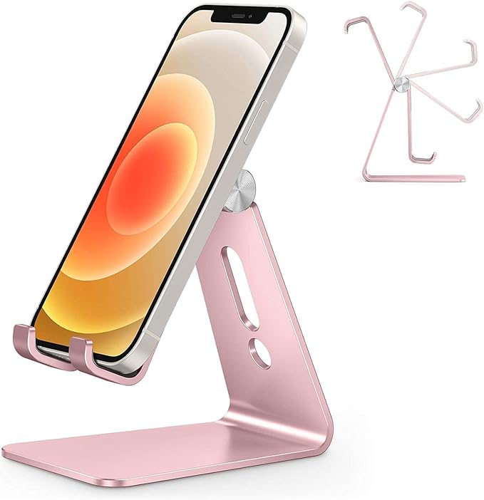 OMOTON Adjustable Cell Phone Stand, C2 Aluminum Desktop Phone Holder Dock by OMOTON