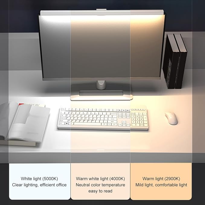 Computer Monitor Light Bar, Touch Control Adjustable E Reading USB Powered Lamp - Image 3