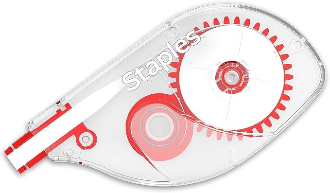 STAPLES Correction Tape, 6 Pack – Instant Dry Tape by Staples