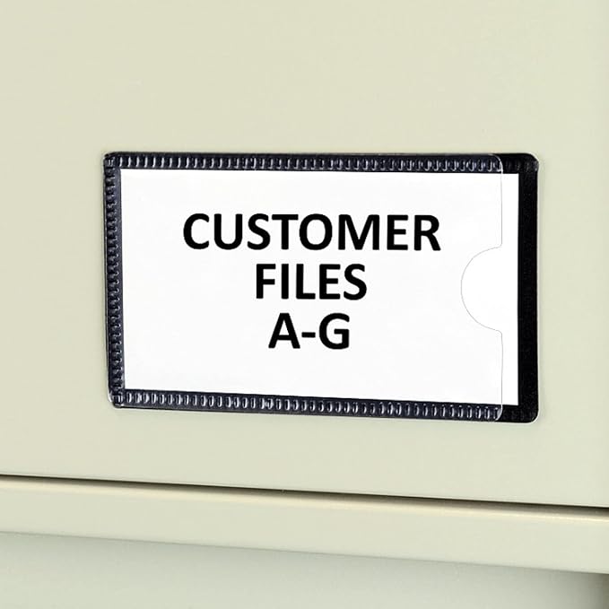 C-Line Slap-Stick Magnetic Label Holders, Side Load, 4.25 X 2.5 - Image 2