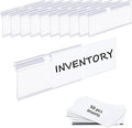 50PCS Basket Bin Labels Clip On, ChanQnTon Clear Plastic Label Holders by ChanQnTon