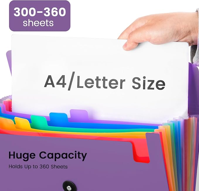13 Pocket Accordion File Organizer - Image 5
