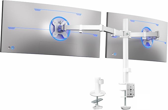 VIVO Dual Ultrawide Monitor Desk Mount, Heavy Duty Fully Adjustable Steel Stand by Unknown