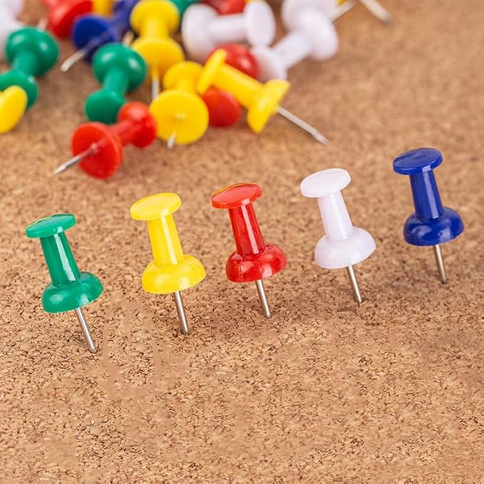 600 pcs Assorted Colors Thumb Tacks - Image 4
