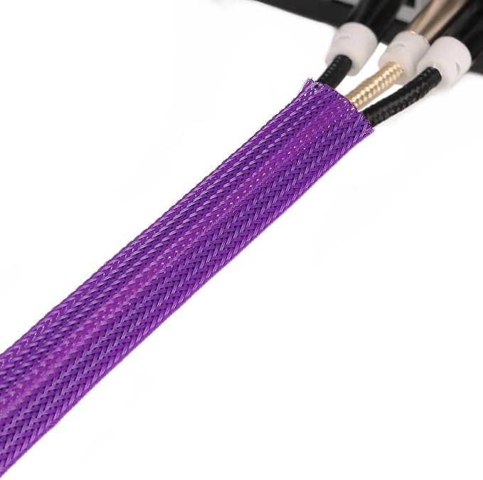25ft PET Expandable Braided Cable Sleeve 1/4inch Pet Braided Cable Sleeve - Image 8