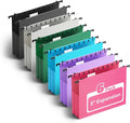 Ansook Plastic Hanging File Folders Letter Size, 3 inch Hanging Folders by Ansook