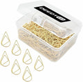 DEEDYGO 250 PCS Gold Paper Clips, Teardrop Paperclips, 1 Inch | Cute, Stainless by DEEDYGO