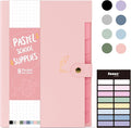 Sooez Aesthetic 8 Pocket Accordion File Organizer, Pastels Expanding File Folder by Sooez