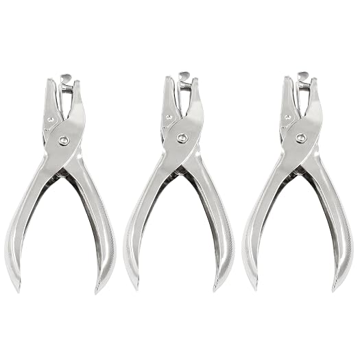 3Pcs 1/4”/ 6mm Small Mini Metal Hole Punchers Tiny Circle Shaped Hole Handheld - Image 6