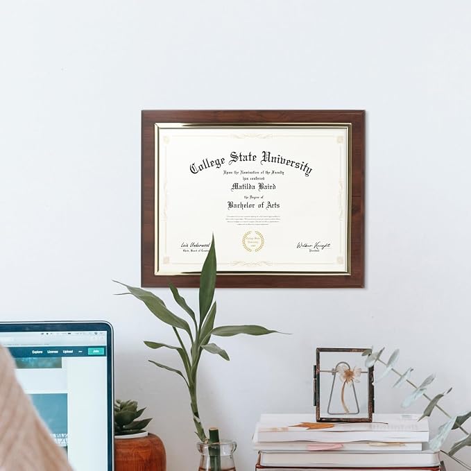 10.5 x 13" Certificate Display Plaque - Image 2