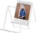 SANRUI 2 Pack Acrylic Book Display Stand 8x11 Inch, A4 Clear Easel Base Holder by SANRUI